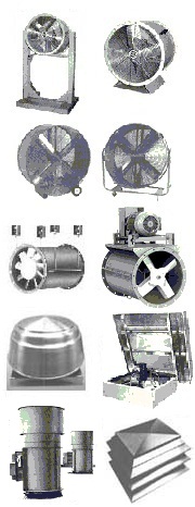 Blowers - Suppliers of cool air blowers, high volume air ventilators, air blower motors, pneumatic blowers, compressed air blowers, suction pressure blowers, air blower compressores, high pressure axial fans, propeller fans, axial prop fans, industrial fan motors, big industrial fans, large industrial ventilators, industrial blower systems, explosion proof ventilation fans, rooftop fans and ventilators, shop fans, building ventilation fans / Canadian Blower